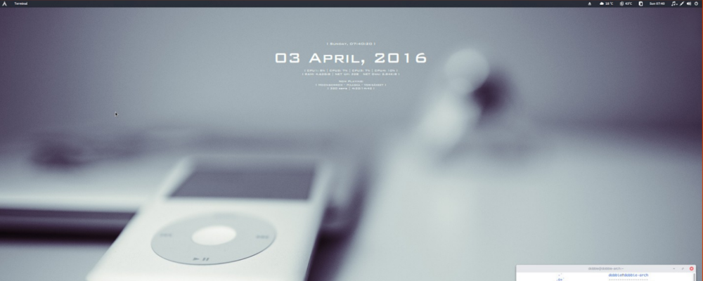 ArchLinux-Gnome-3.20