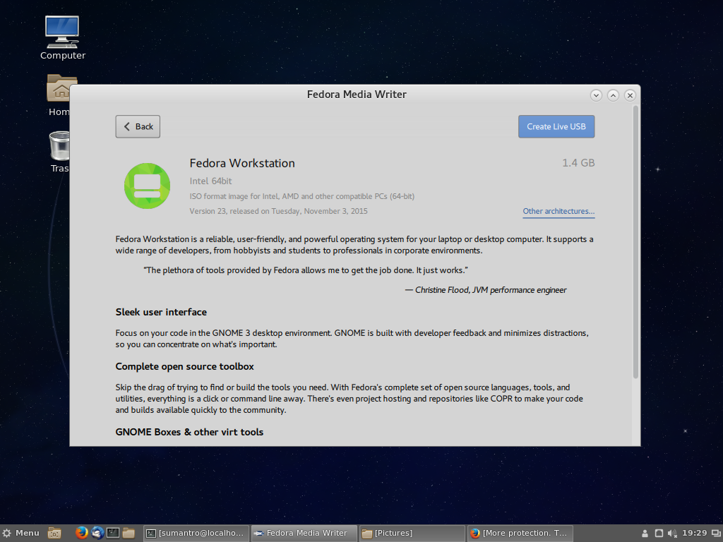 Fedora Media Writer